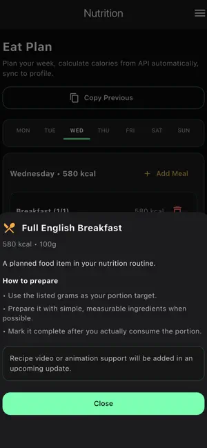 FitAndEat: Workout & Calorie screenshot 4