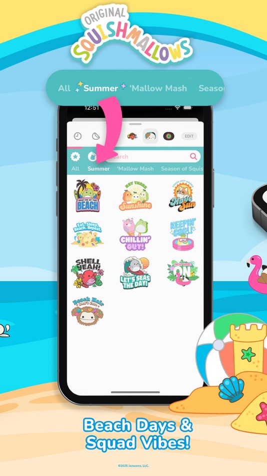 #2. Squishmallows Sticker Keyboard (iOS) By: Squishmallows