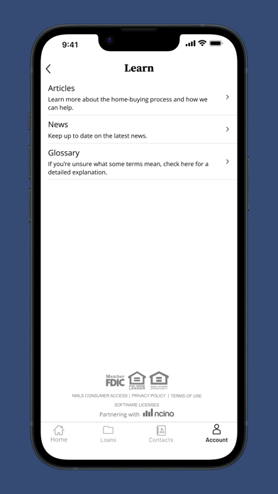 Fortera Home Loans Screenshot