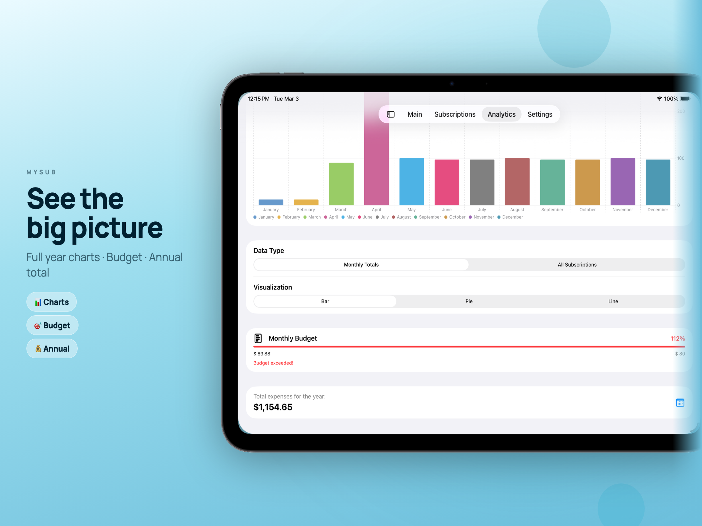MySub - subscription tracker