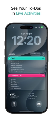 Swish: Simple Todo Folders iPhone screenshot