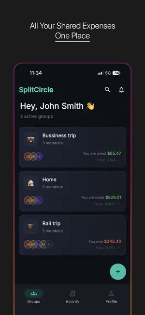 Circlio – Split Bills screenshot 1