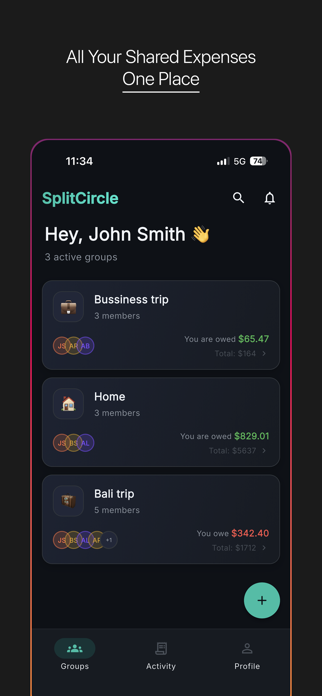Circlio – Split Bills Screenshot 1 of 3