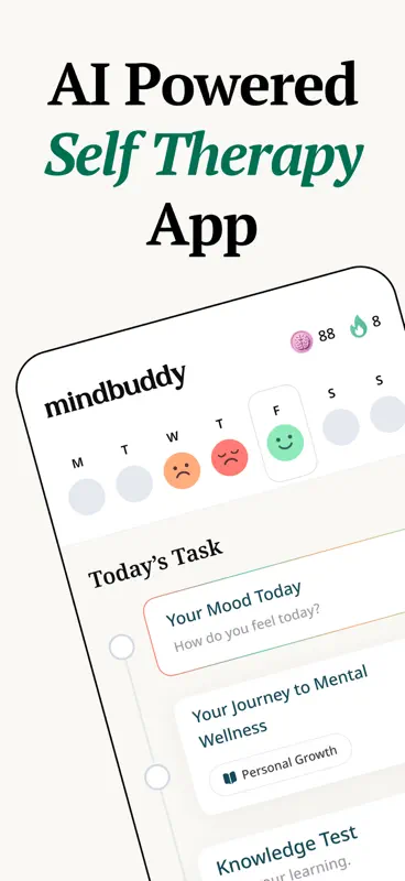 MindBuddy: Mood Journal & CBT screenshot 1 of 7