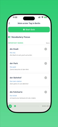 Learn German: Story and Dialog iPhone screenshot