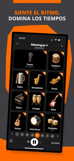 Captura de pantalla de Ritmos Merengue - BeatLab en iPhone 1