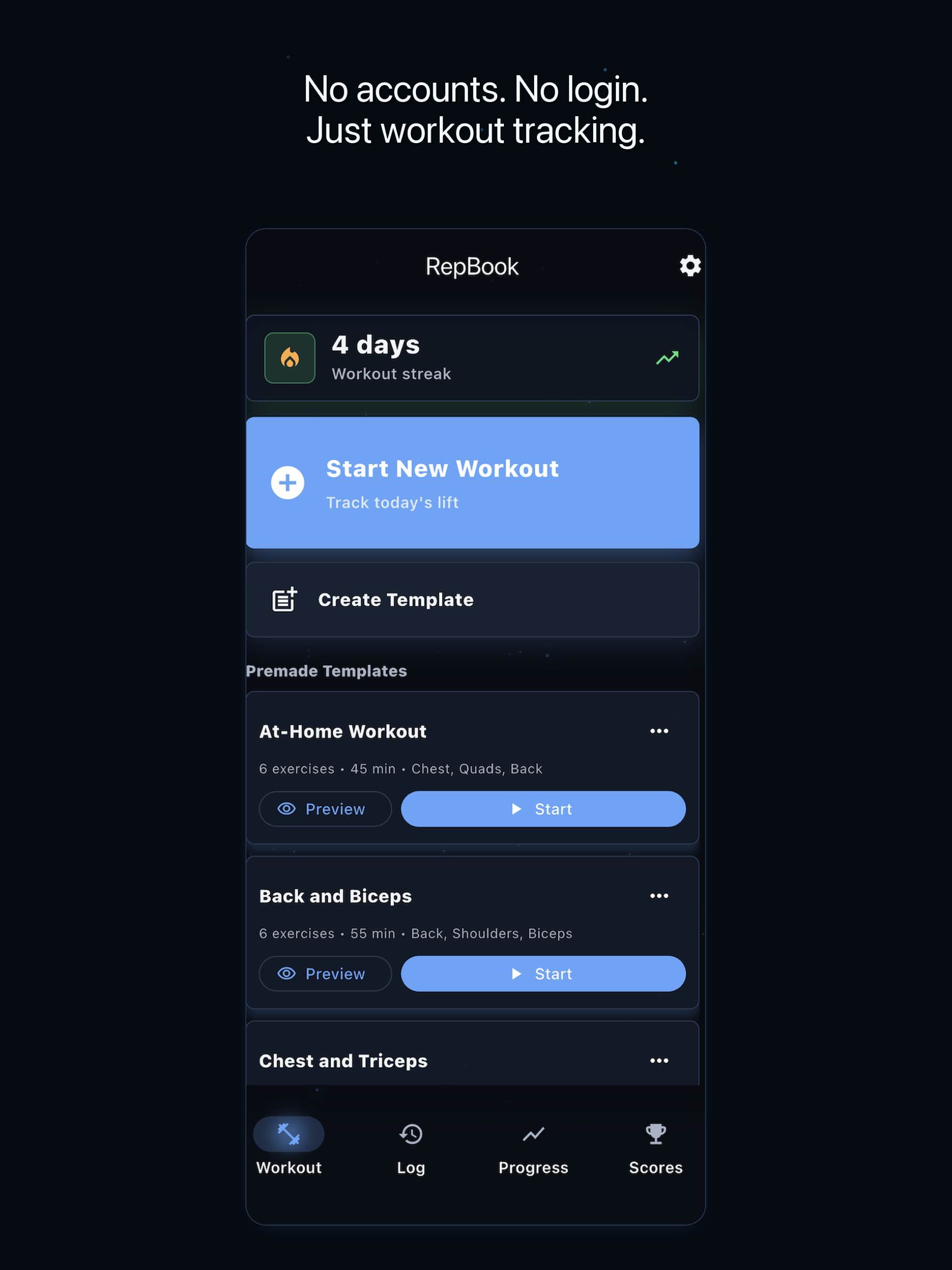 RepBook - Workout Log screenshot 12