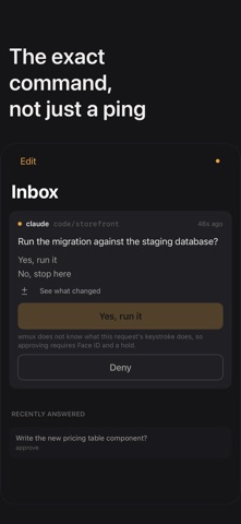 wmux - Workspace for AI agents iPhone screenshot 2