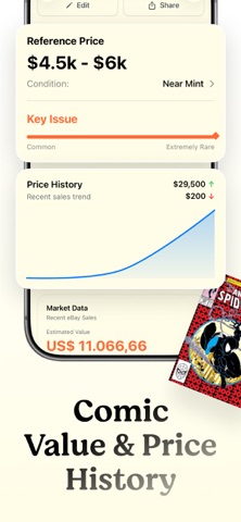 Comic Book Value Scanner Pro iPhone screenshot