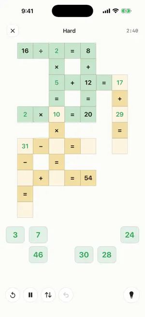 Solvara: Math Crossword screenshot 2