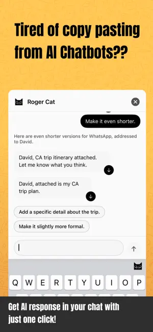 Roger AI Keyboard Clutch screenshot 3