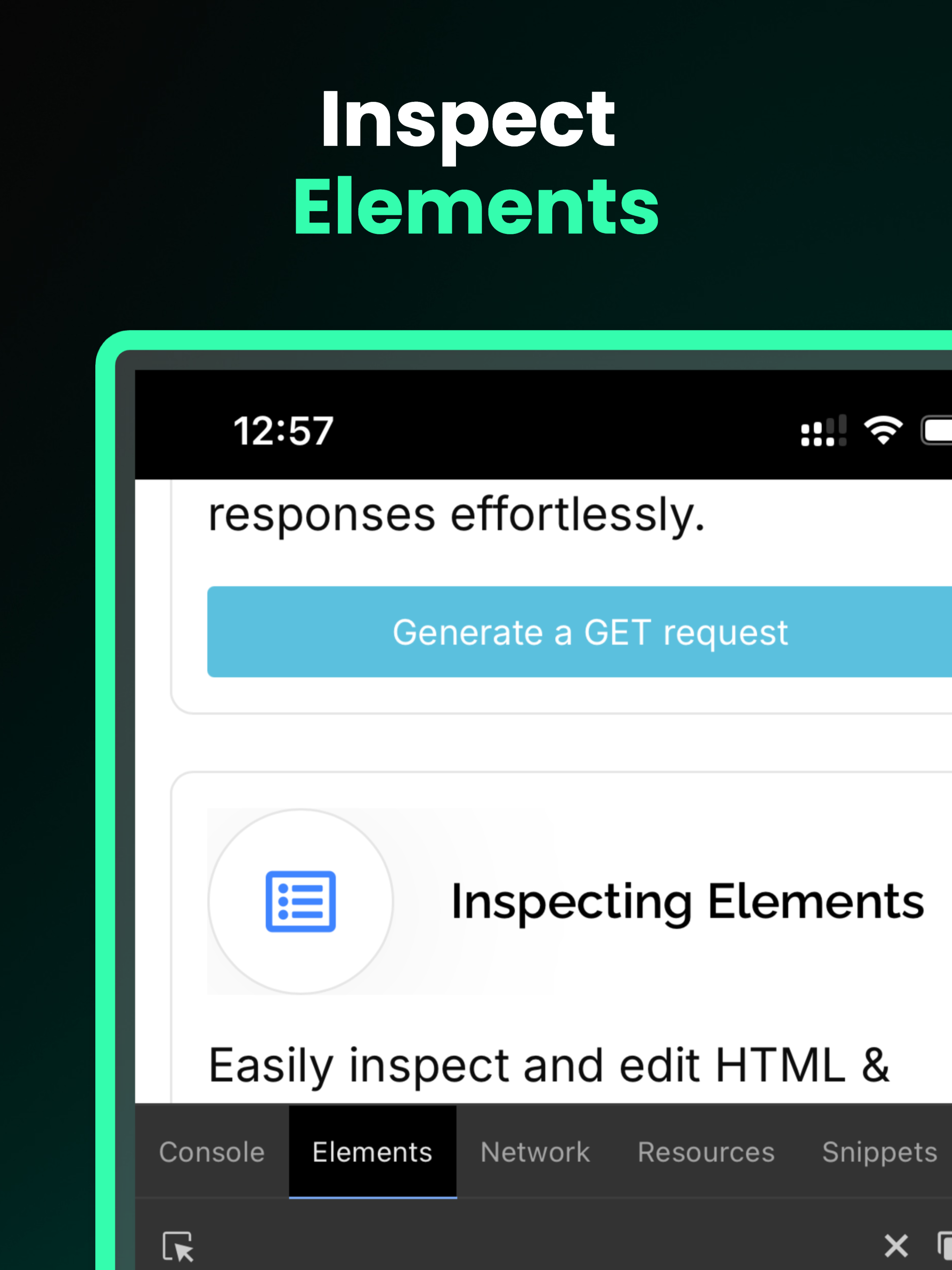 Web Inspector & Dev Tools