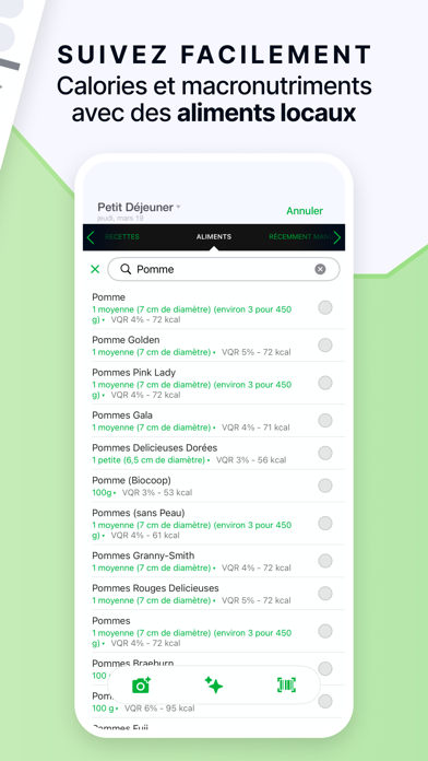 Screenshot #3 pour Compteur de Calories fatsecret