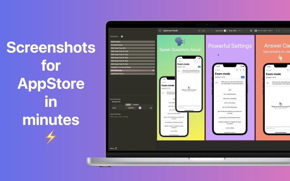 #1. AppScreen Studio - App Mockup (macOS) بواسطة: Momentarium LLC