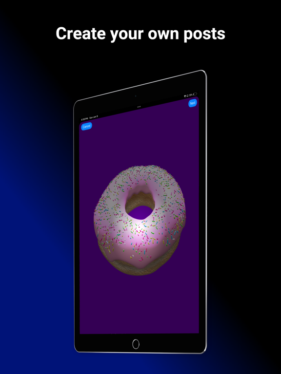 Sparlit: 3D Social Media iPad screenshot 3 - Graphics & Design app