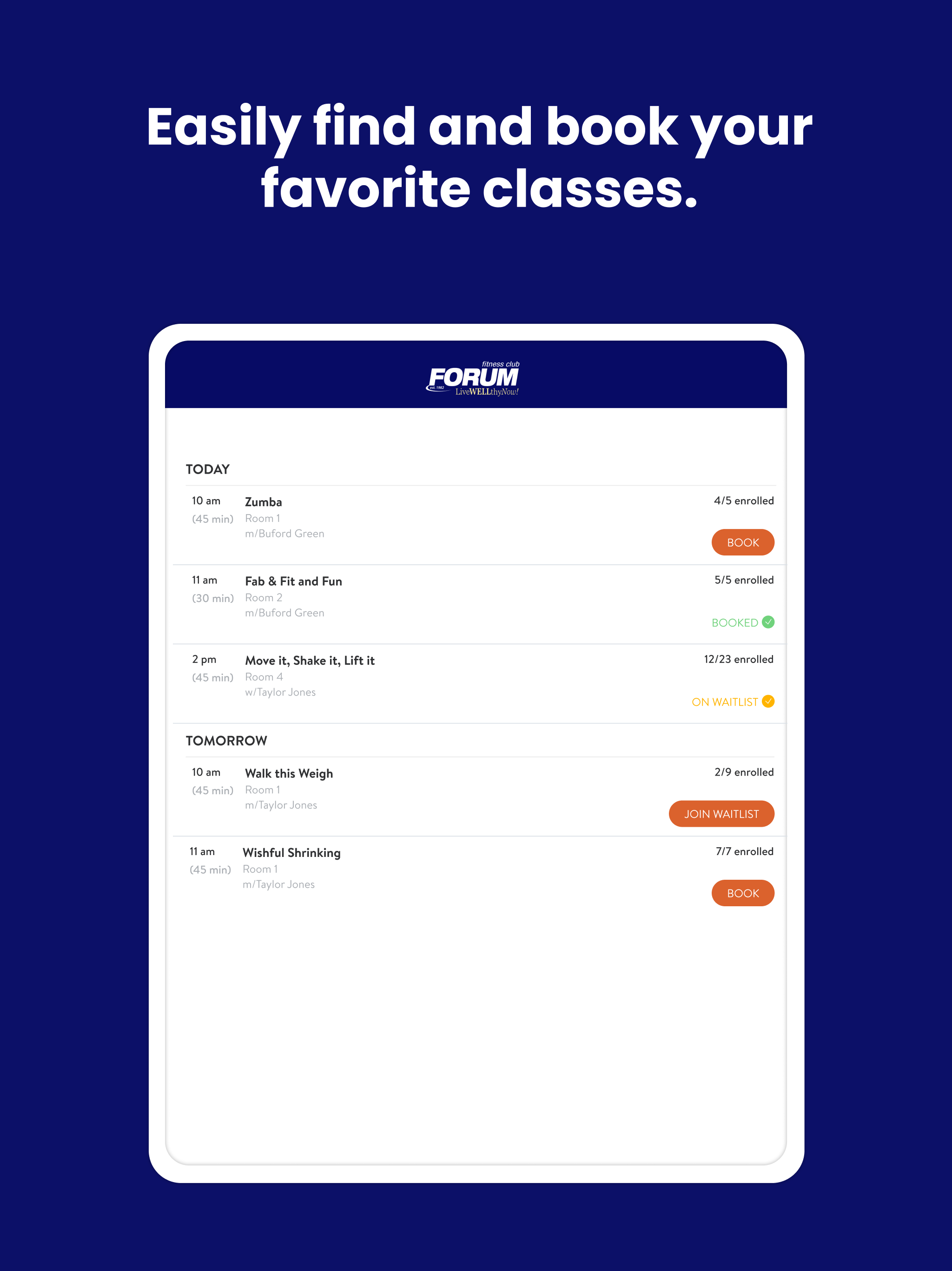 Forum Fitness ResultsConnect+ screenshot 10