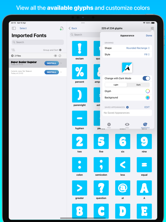 iFont: find, install any font iPad screenshot 4 - Utilities app
