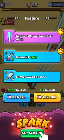 Rumble Bag: backpack battle iPhone screenshot