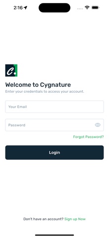 Cygnature eSign iPhone screenshot
