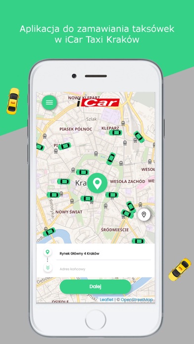 iCar TAXI Kraków Screenshot