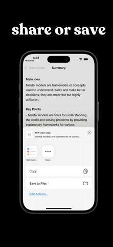 TLDR AI Summarizer: Outline Screenshot 6 of 7