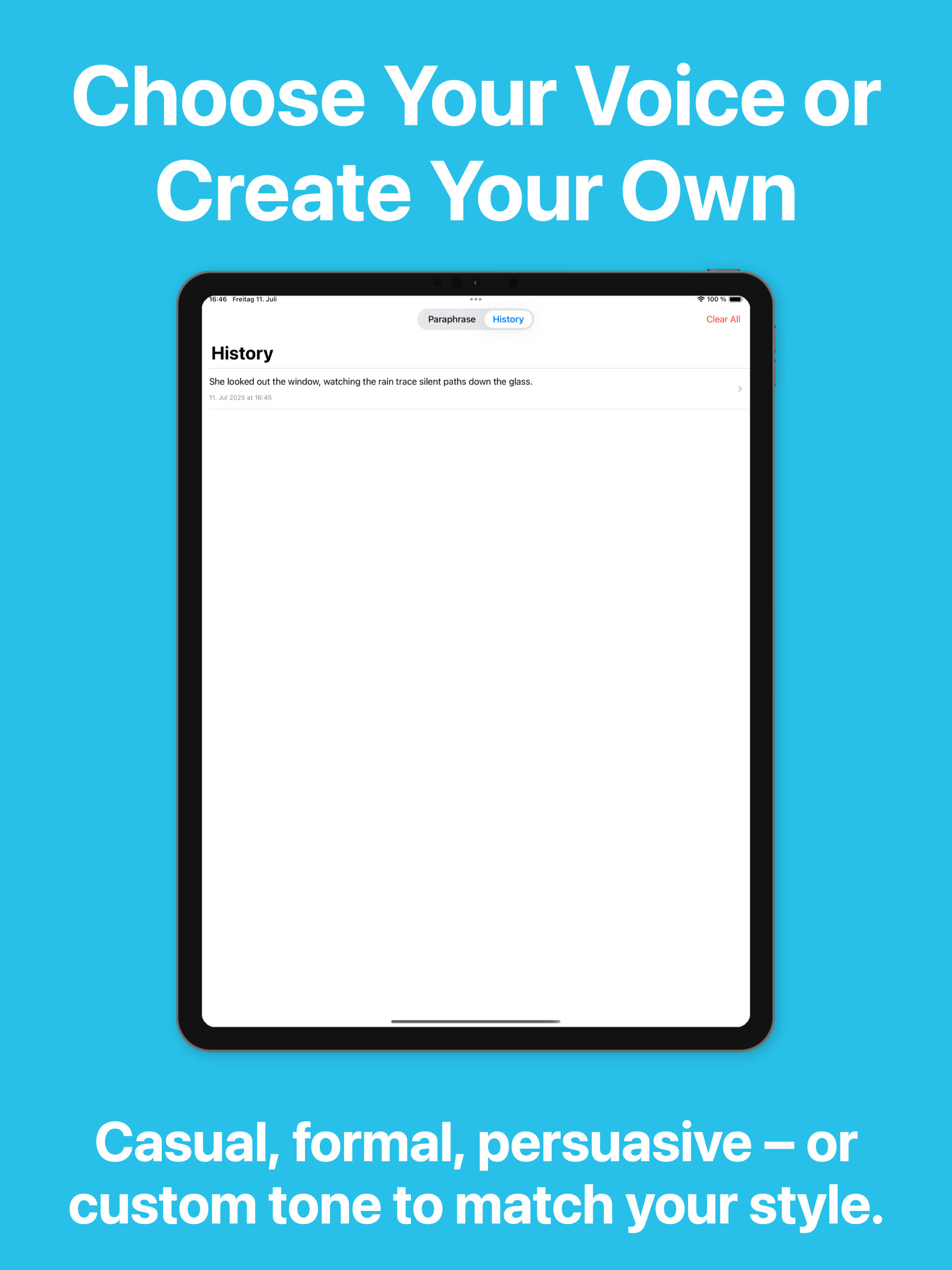 Paraphrase: Rewording Rewriter screenshot 5