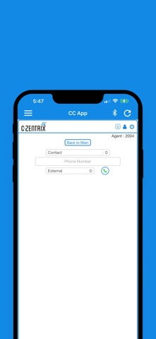 Contact Center App iPhone screenshot