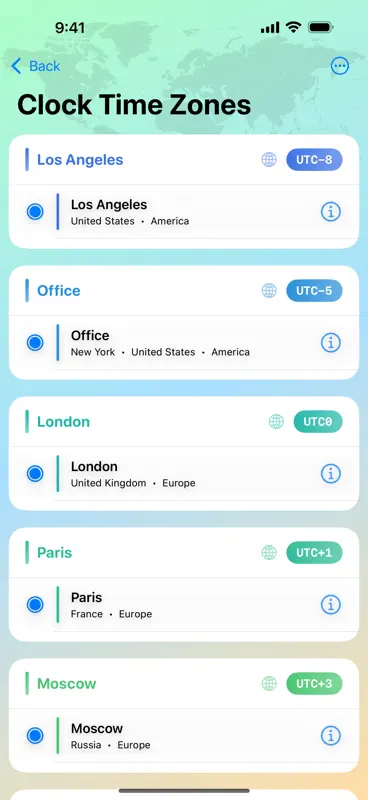 24h World Clock screenshot 2 of 5