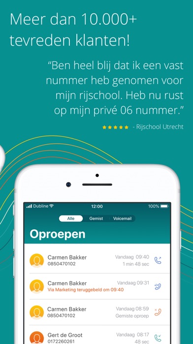 Dubline - 2 telnrs op 1 mobiel Screenshot