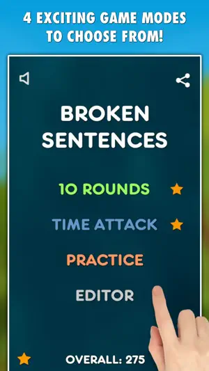 Broken Sentences: Grammar Game screenshot 4