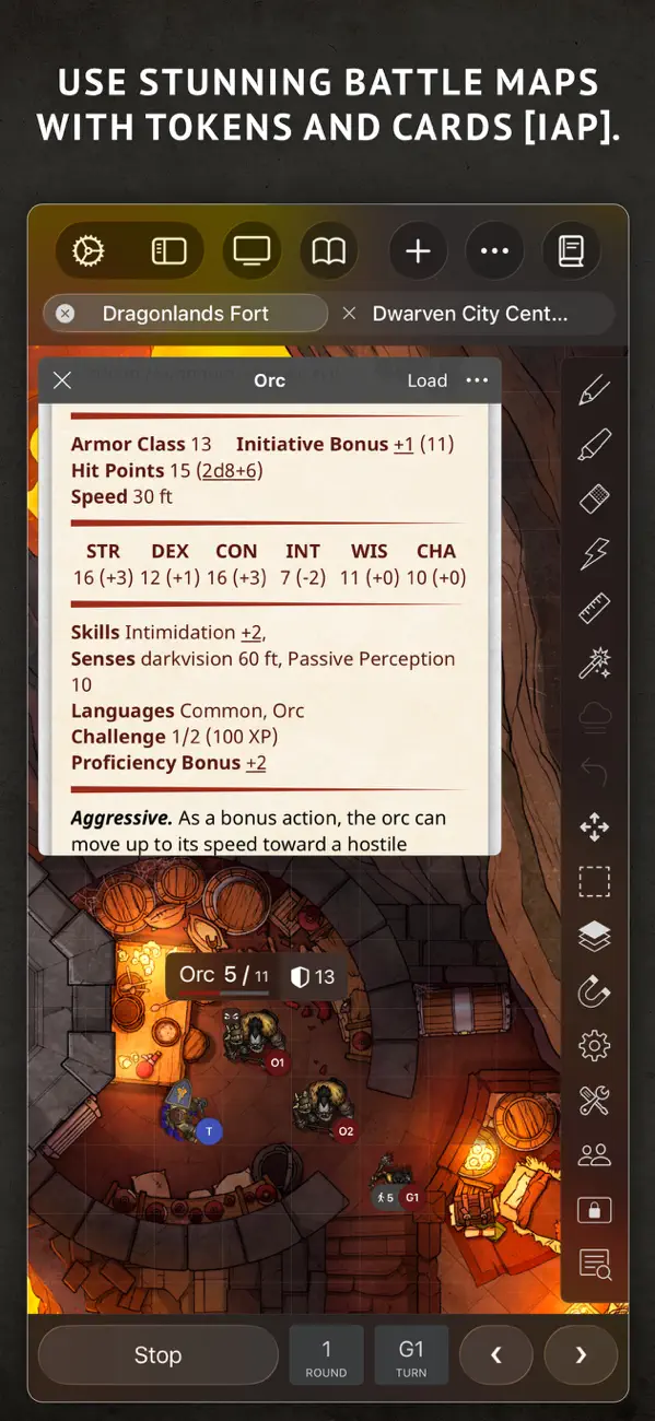 Screenshot #2 pour Encounter+ Virtual Tabletop