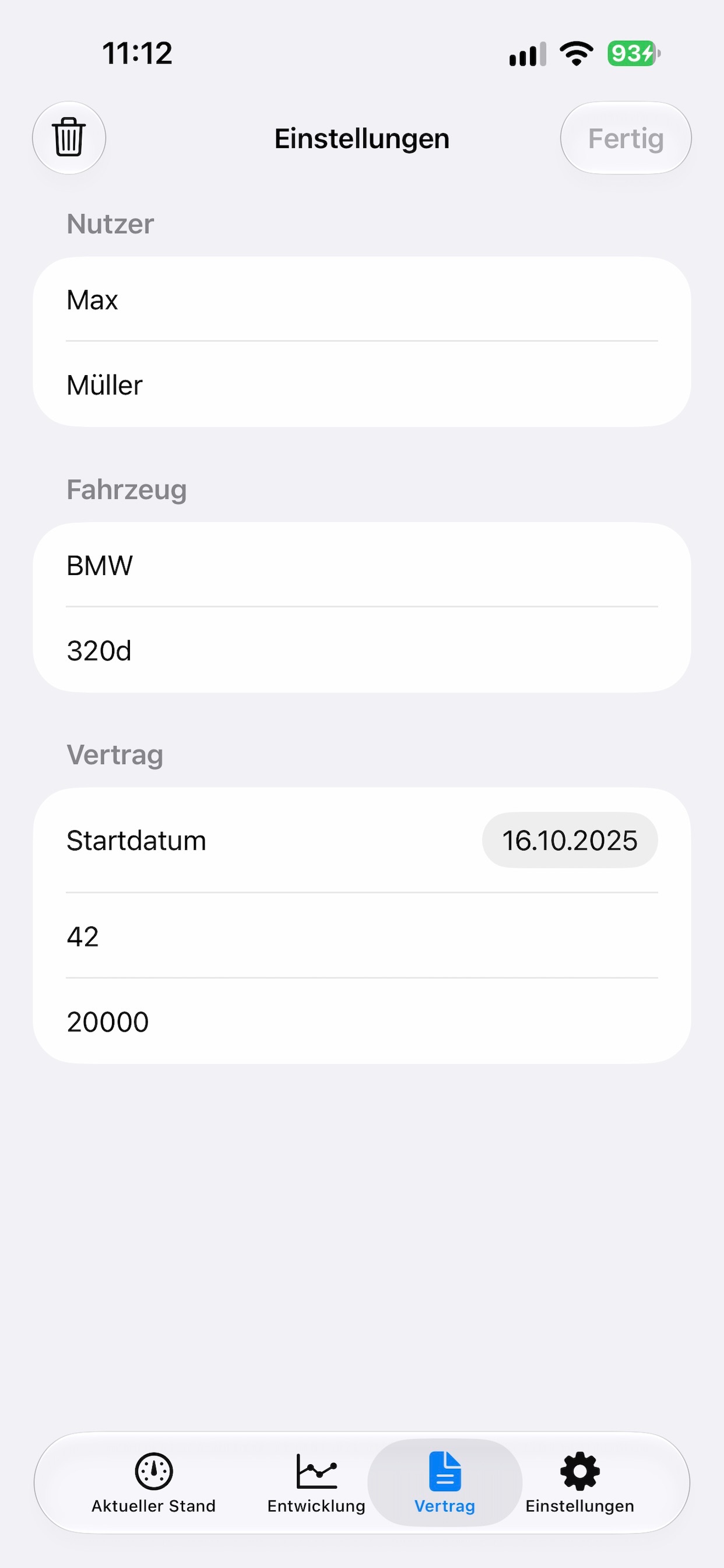 Screenshot 2 of Leasemeter