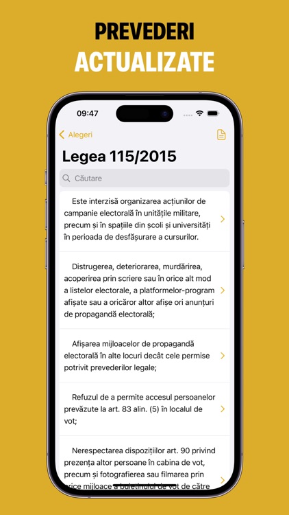 Alegeri: Legi & Amenzi