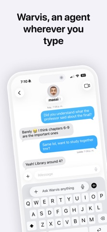 Warvis: AI Agent Keyboard Screenshot 1 of 4