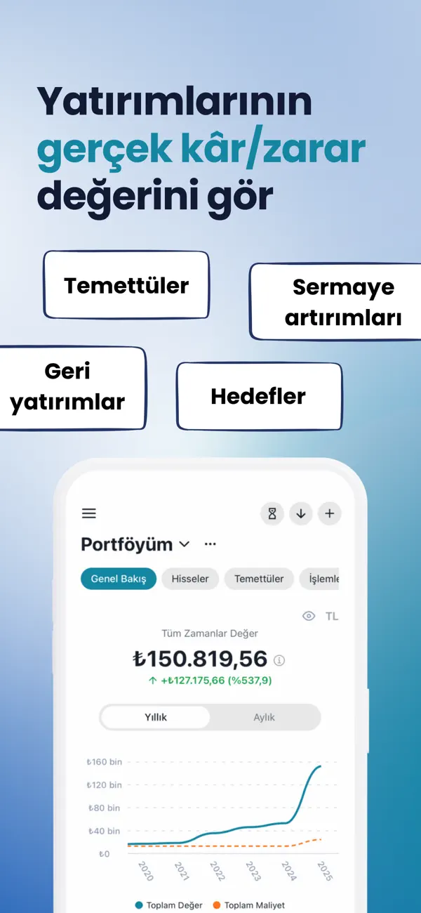 Screenshot #2 pour Temettü: Hisse Portföy Takvim