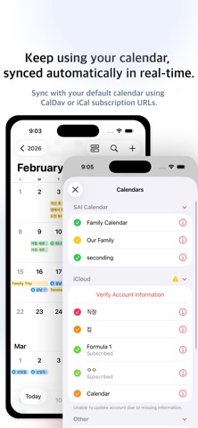 SAI: Shared Group Calendar iPhone screenshot