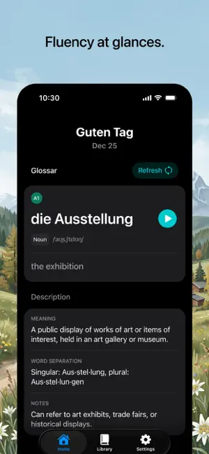 Glossar: Learn German screenshot 1