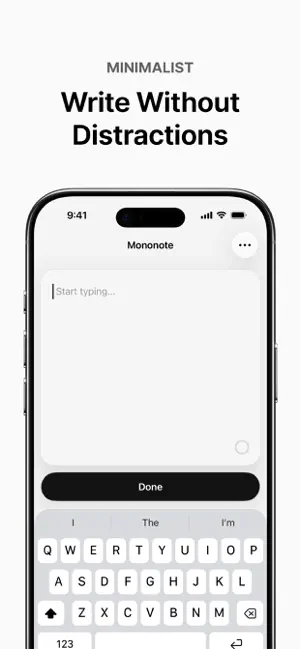 Mononote: One Note iPhone screenshot 2