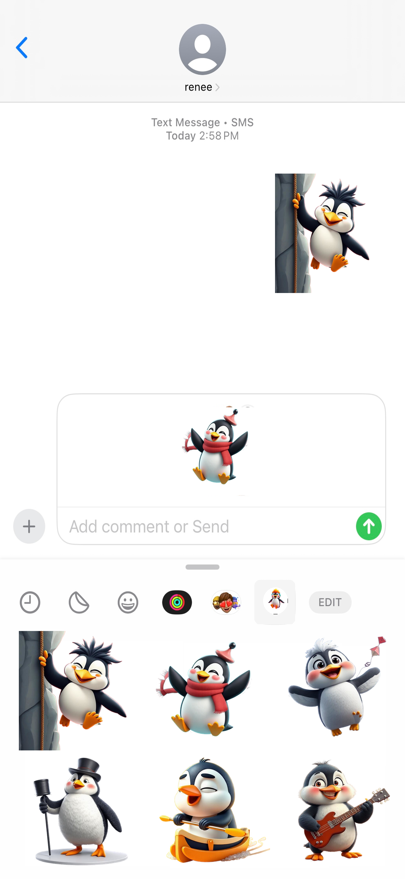 Ultra Cool Penguin Stickers screenshot 4