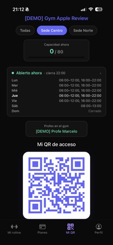GymApp - Gestión de Gym iPhone screenshot