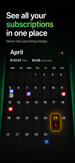 Subscription Tracker, manager Screenshot 3 of 8