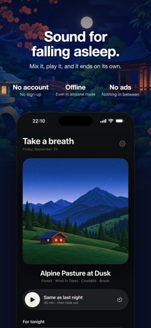 Niente: Sleep Sounds Screenshot 1 of 6