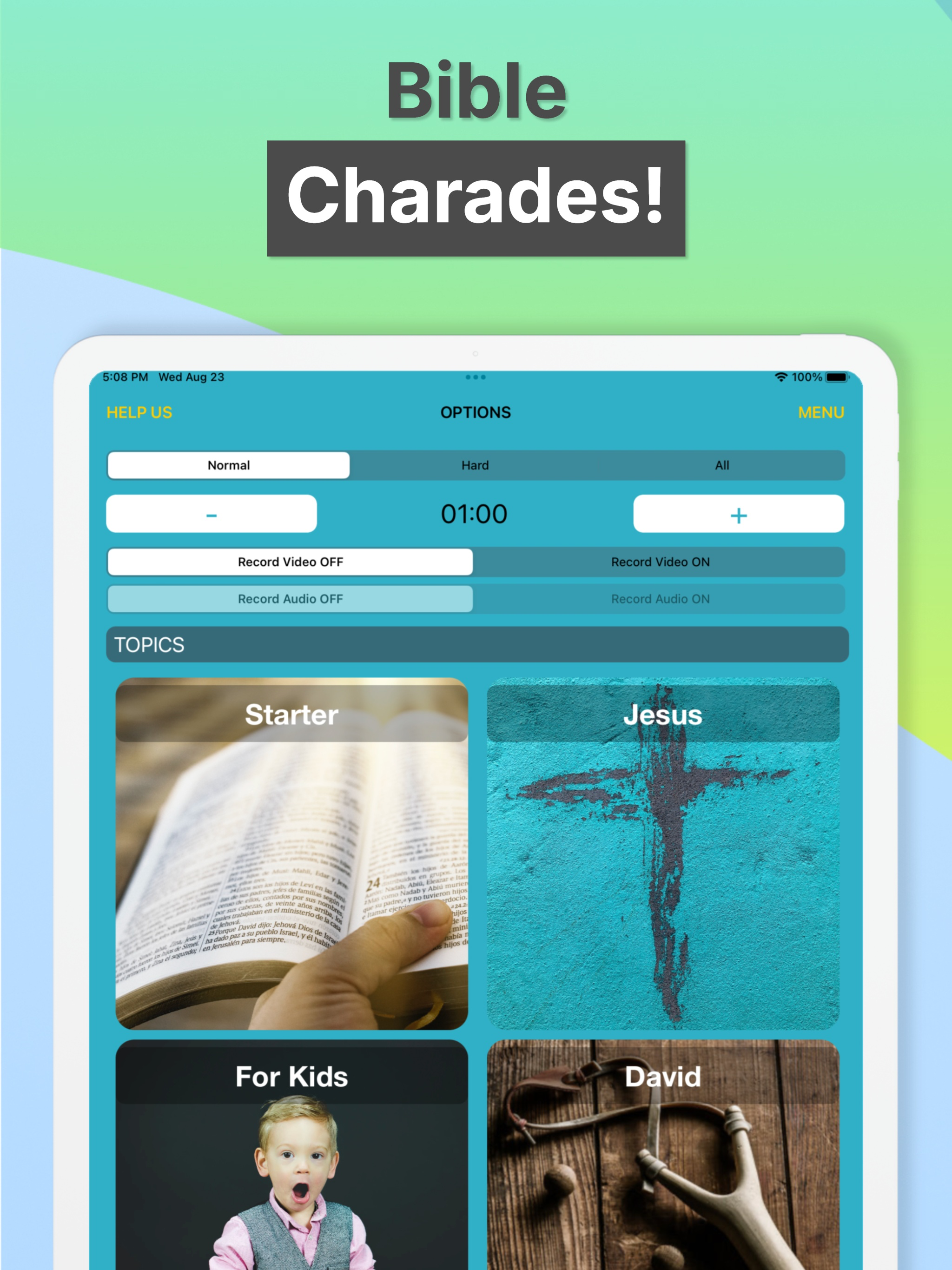 Bible Charades - Heads Up Game