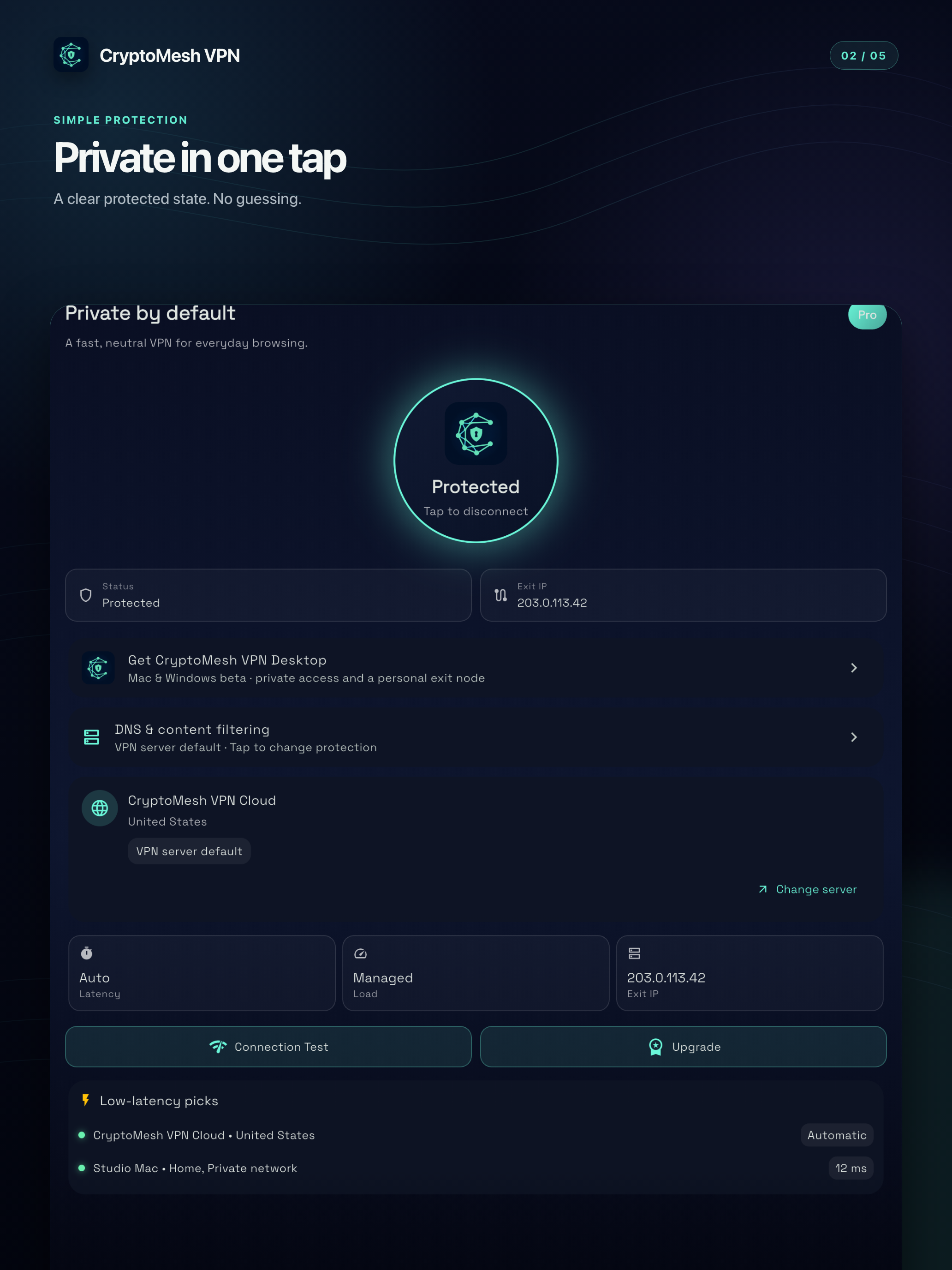 CryptoMesh VPN screenshot 10