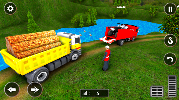 Hill Truck Driving Cargo Game