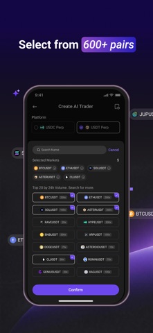Wallet V – Create AI Agents iPhone screenshot
