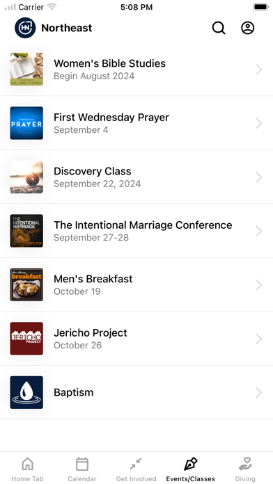 Houston Northeast Church Screenshot