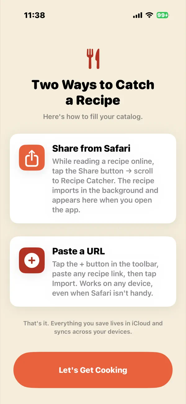 Screenshot #2 pour Recipe Catcher