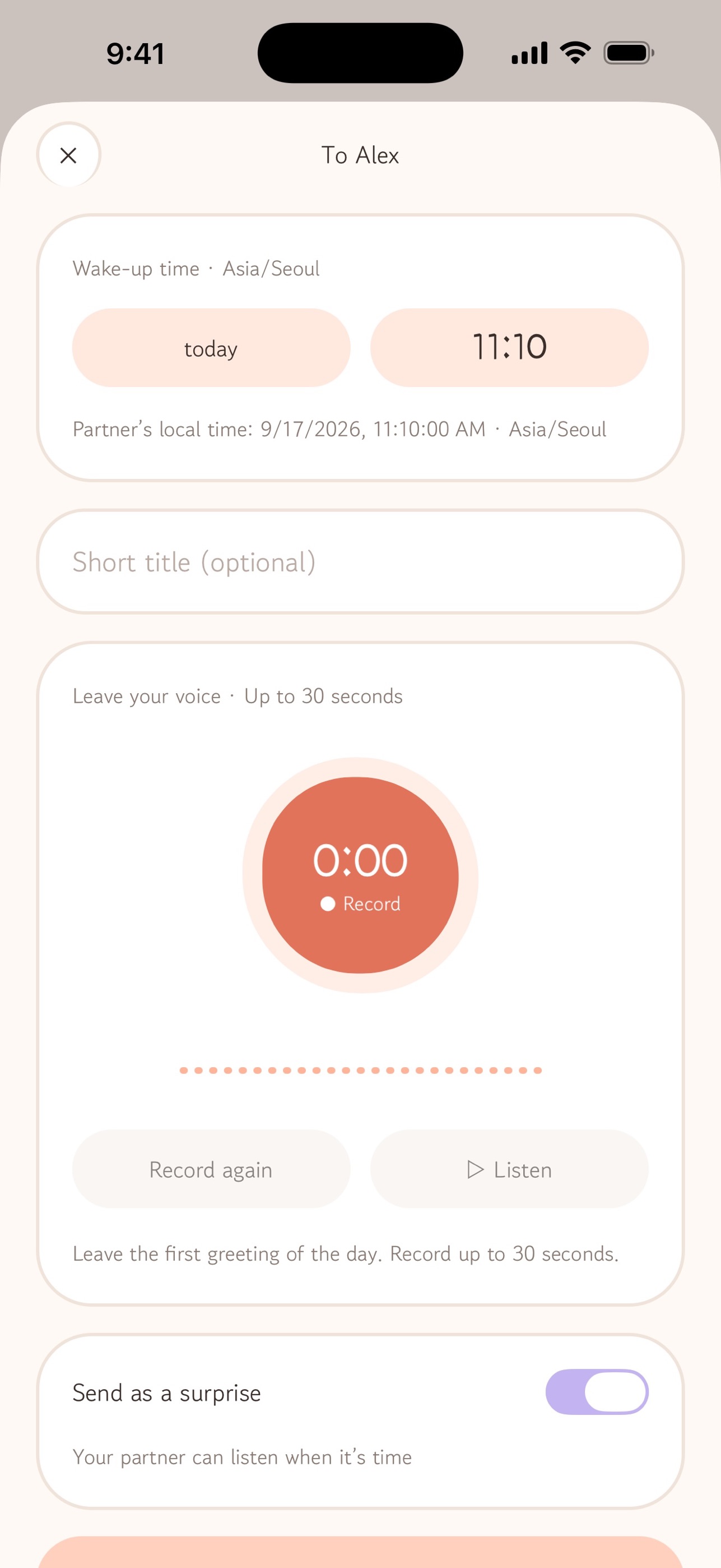Screenshot 2 of Morny: Your Voice Alarm