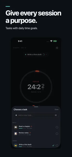 Focus: Timer & Tasks screenshot 2